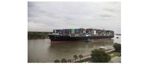 Container Ship in Savannah Georgia