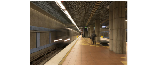 Hollywood and Vine Metro Station in LA