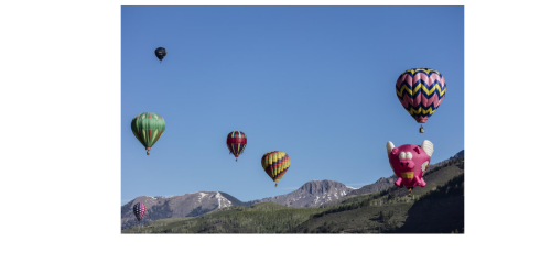 Hot Air Balloons Over Telluride