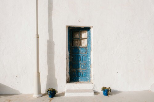 Blue doorway