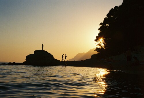 Playing on the rocks