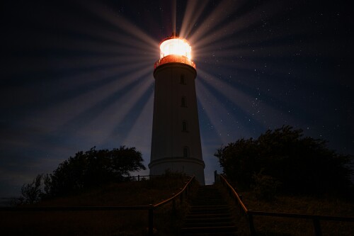 Lighthouse at night